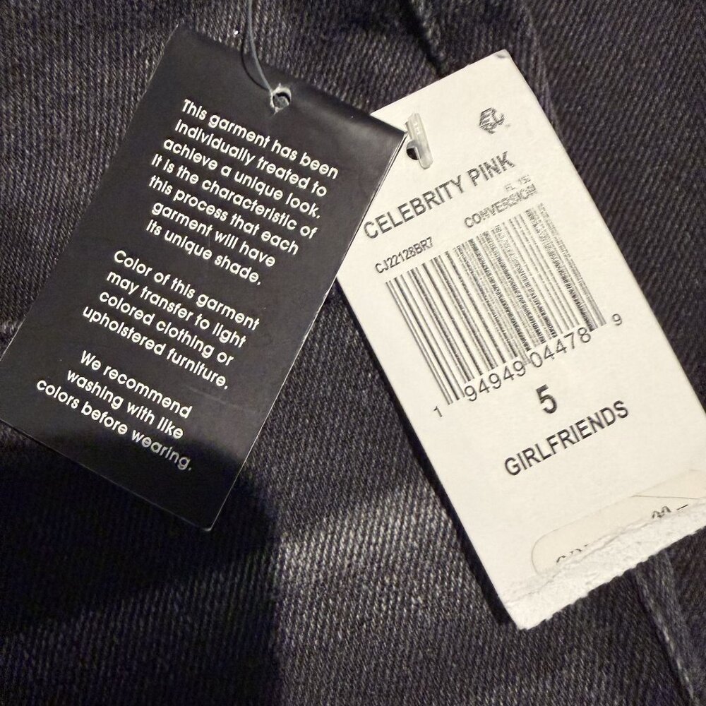 NWT Celebrity Pink The Bestie Mid-Rise Girlfriend Jeans 5/27 Sustainably Sourced - Picture 12 of 14